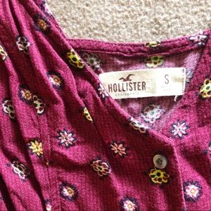 HOLLISTER button-down mini dress